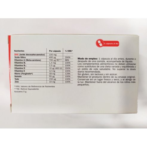 GESTAGYN PRECONCEPCION 30 CAPSULAS