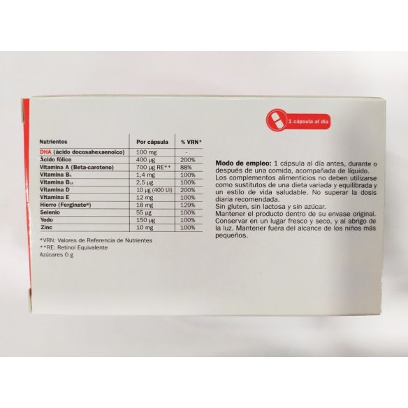 GESTAGYN PRECONCEPCION 30 CAPSULAS
