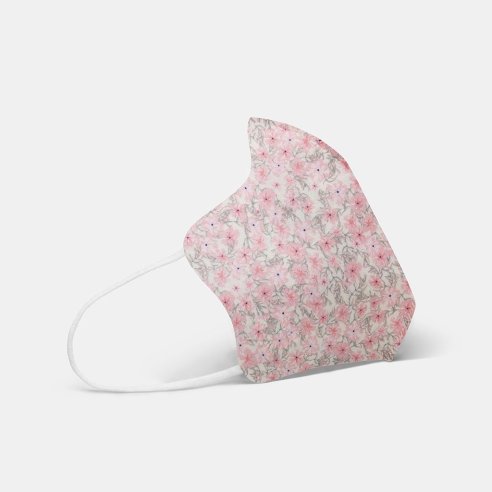 MASCARILLA ECODRY FLORES ROSA TALLA M