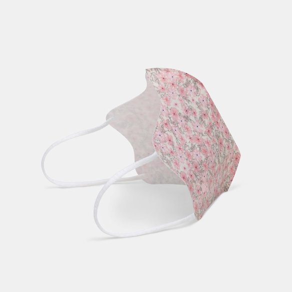 MASCARILLA ECODRY FLORES ROSA TALLA M