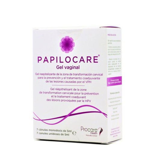 PAPILOCARE GEL VAGINAL 7 CANULAS 5 ML