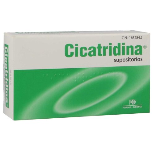 CICATRIDINA 10 SUPOSITORIOS