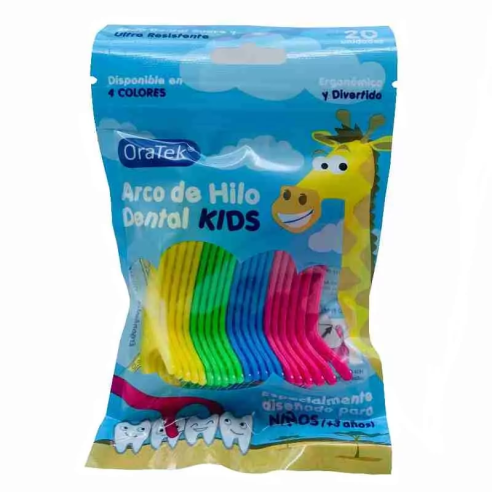 ARCO DE HILO DENTAL KIDS BOLSA 20 UNIDADES