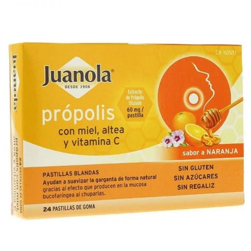 JUANOLA PASTILLAS BLANDAS PROPOLIS MIEL VIT C  NAR