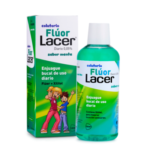 LACER COLUTORIO FLUOR DIARIO 0,05  MENTA 500 ML