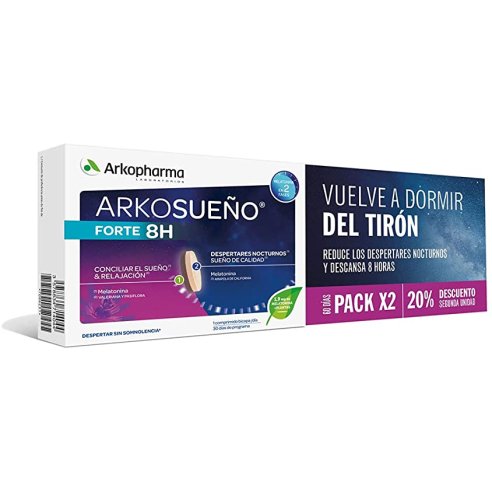 ARKORELAX SUEÑO FORTE 8H 2 UNIDADES 30...