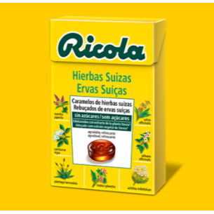 RICOLA HIERBAS SUIZAS SIN AZÚCAR CARAMELOS 50GR