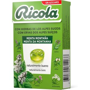 RICOLA MENTA MONTAÑA CARAMELOS 50GR