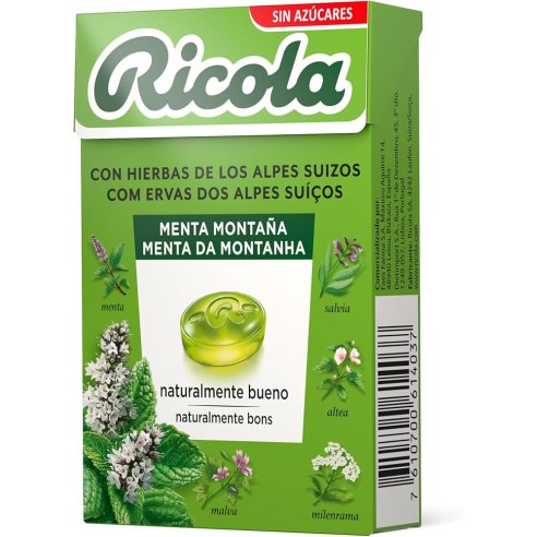 RICOLA MENTA MONTAÑA CARAMELOS 50GR
