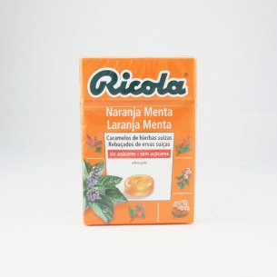 RICOLA CARAMELOS SIN AZUCAR NARANJA 50 G