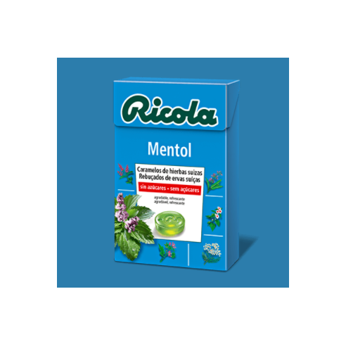 RICOLA MENTOL CARAMELOS SIN AZÚCAR