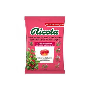 RICOLA CARAMELOS SIN AZUCAR 1 BOLSA 70 G SABOR ARANDANO ROJO