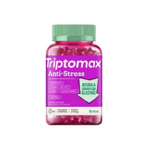 TRIPTOMAX ANTI-STRESS 60 GUMMIES SABOR FRUTA DE...