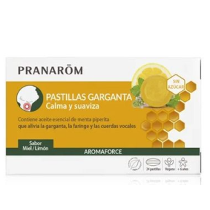 AROMAFORCE GARGANTA MIEL/LIMON 24 PASTILLAS