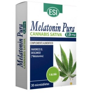 MELATONINA PURA CANNABIS SATIVA 1.9MG 30 TABLETAS