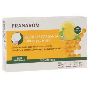 AROMAFORCE GARGANTA MIEL/LIMON 24