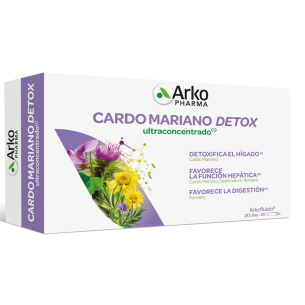 CARDO MARIANO DETOX ARKOPHARMA 20 AMPOLLAS 15 ML